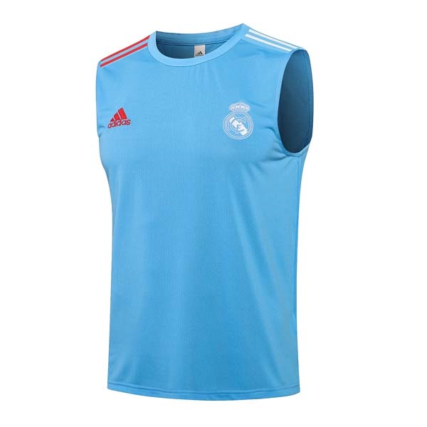 Trikot Real Madrid ärmellos 2022 Blau